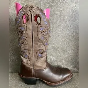 靴 Tony Lama Flower pattern western boots il_1080xN.3941154301_fxi6.jpg
